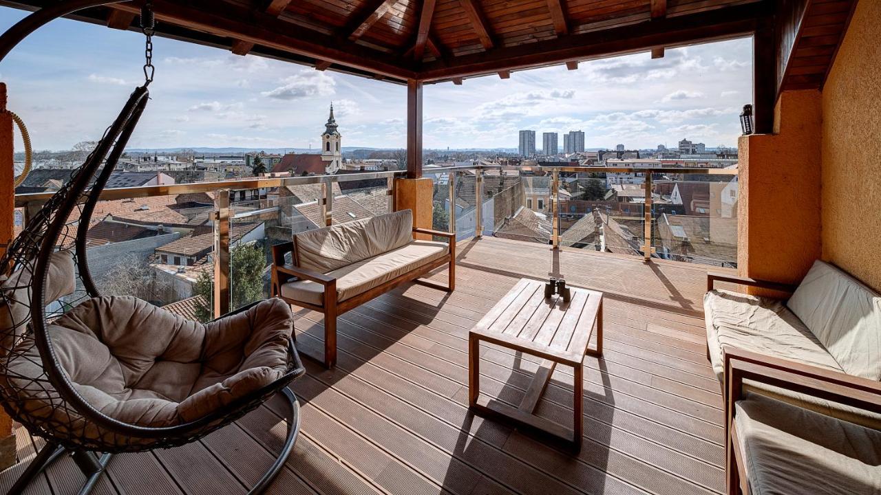 Panorama Penthouse Appartement Belgrado Buitenkant foto